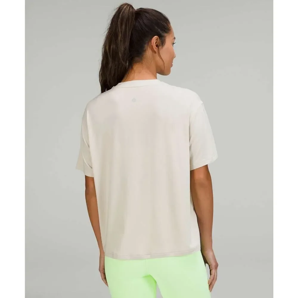 Lululemon Modal-Silk Blend Tie-Front Yoga T-Shirt